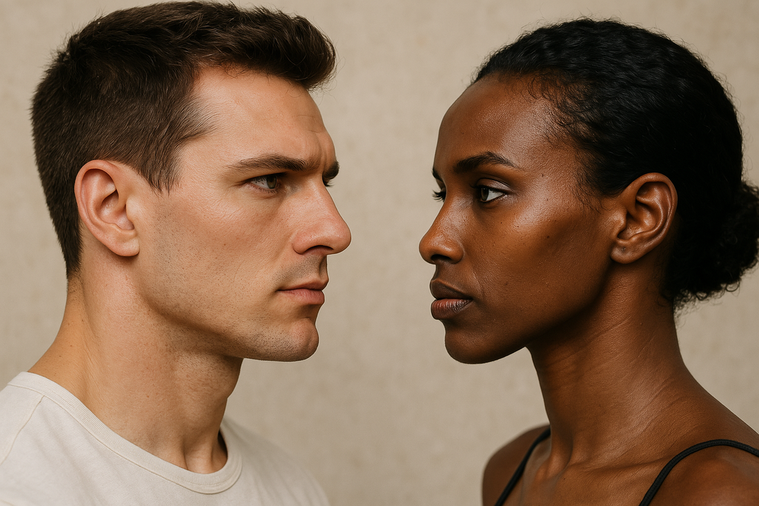 Male and Female Chewing